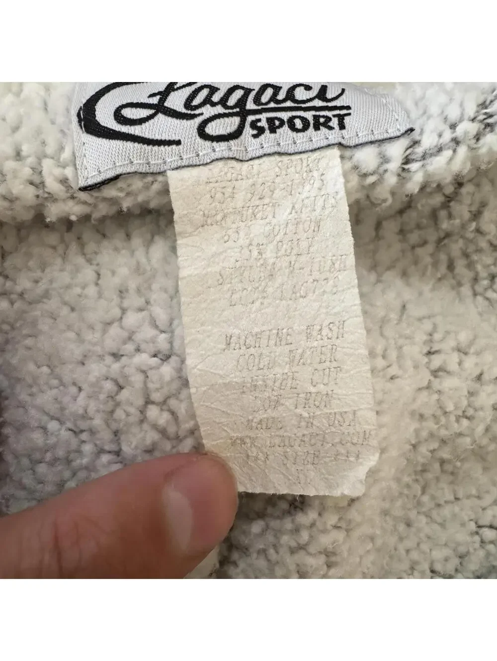 Vtg 90s Lagaci Sport San Francisco Terry Cloth Hoodie XL